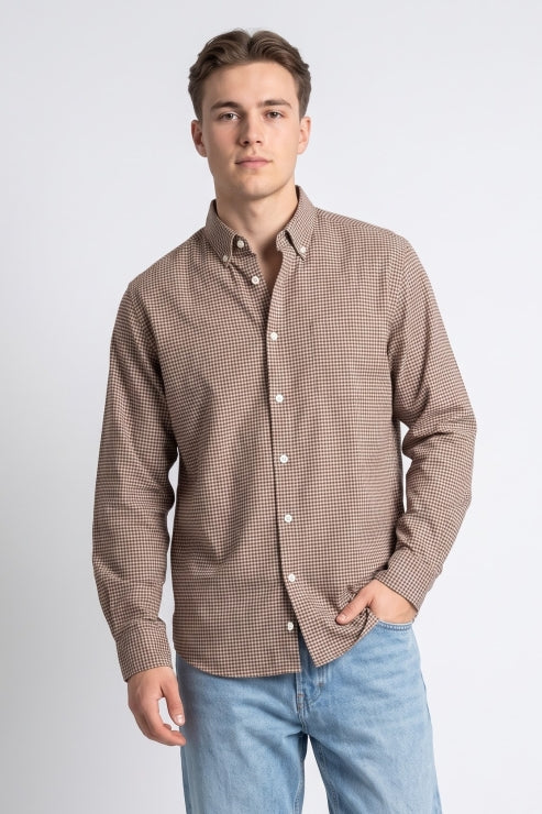 Micro Check Regular Fit Shirt