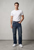 Straight Fit Denim Jeans - Dark Indigo Wash