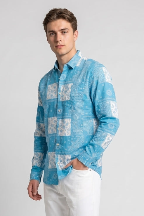 Abstract Printed Regular Fit Shirt