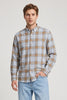 Regular Fit Imported Fabric Mustard Check Shirts
