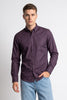 Burgundy Melange Regular Fit Shirt