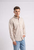 Beige Melange Regular Fit Shirt