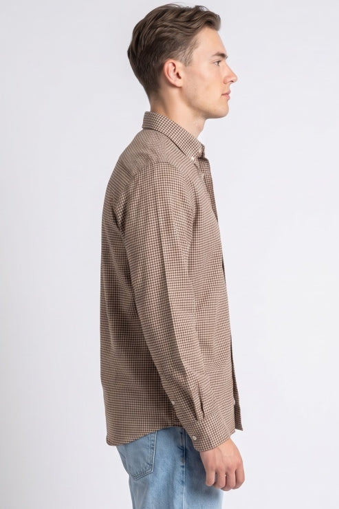 Micro Check Regular Fit Shirt