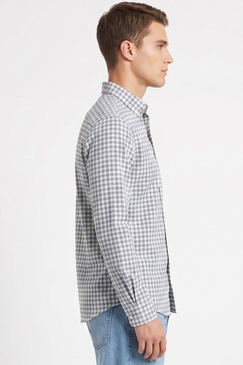 Micro Box Check Regular Fit Shirt
