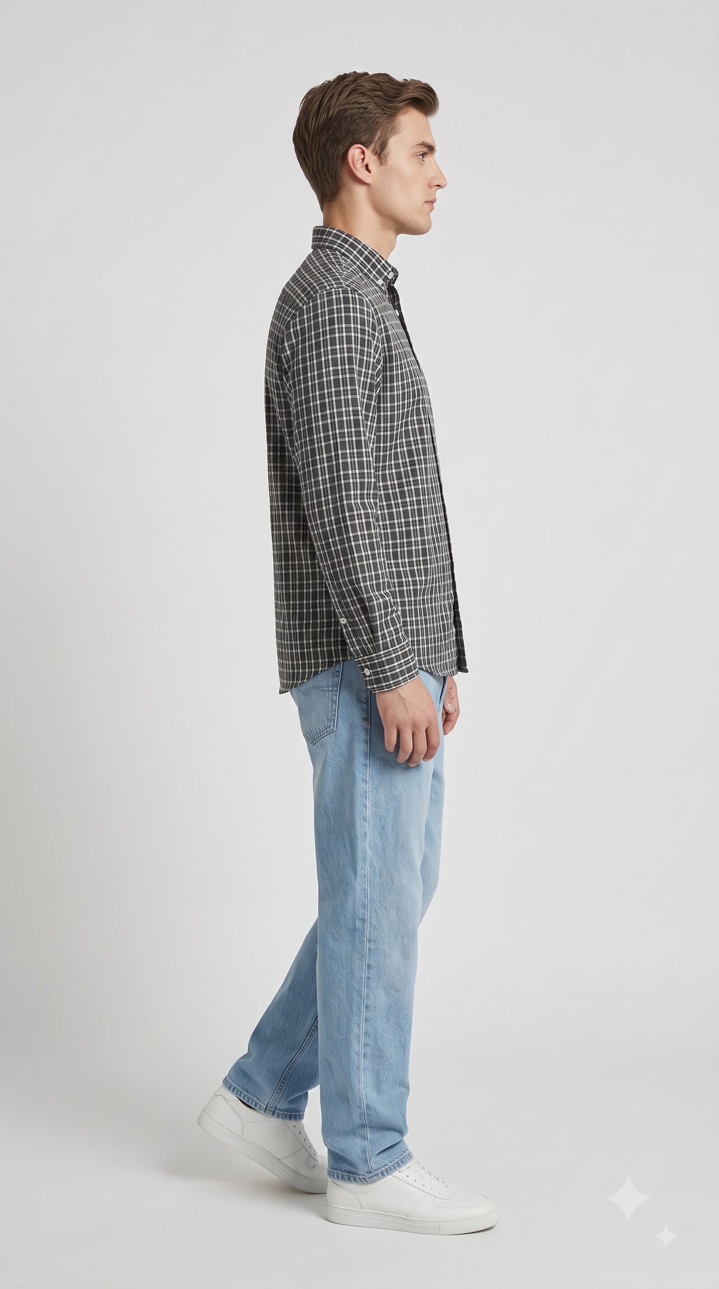 Mini Black Shade Checks Regular Fit Shirt