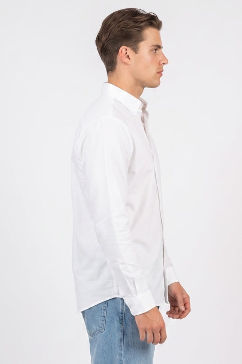 White Regular Fit Shirt