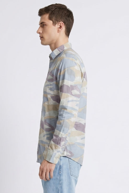 Abstract Print Regular Fit Shirt