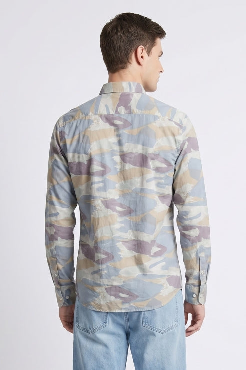 Abstract Print Regular Fit Shirt
