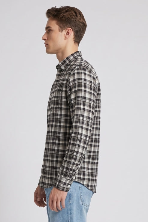 Flannel Check Regular Fit Shirt