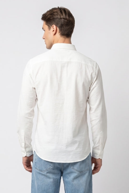 White Regular Fit Shirt