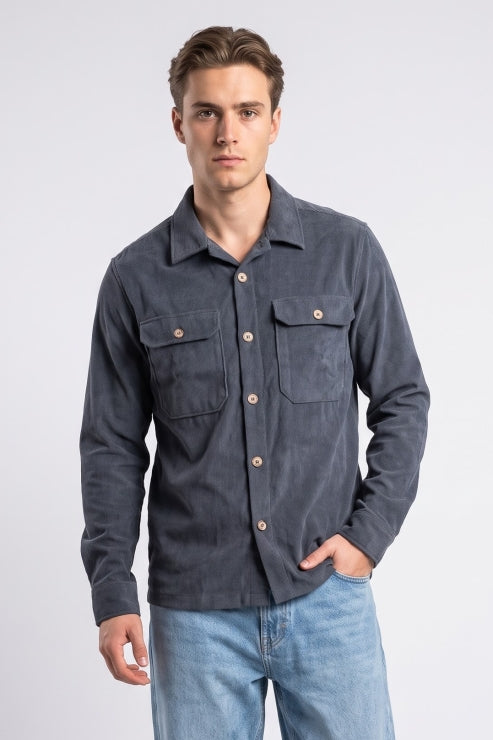 Baby Corduroy Double Pocket Regular Fit Shirt