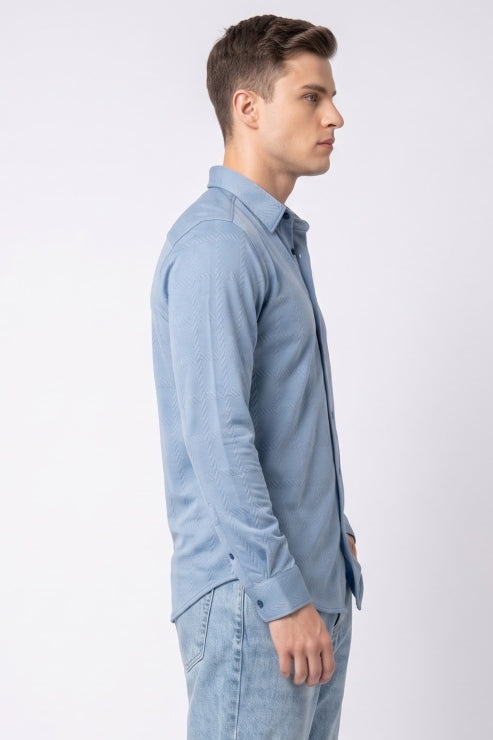 Blue Regular Fit Shirt