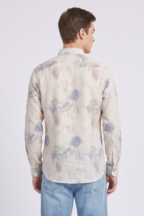 Abstract Printed Regular Fit Shirt