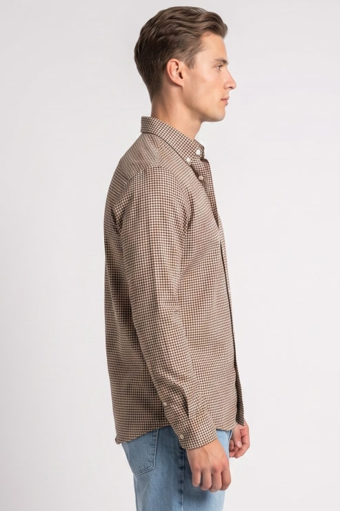 Micro Checks Regular Fit Shirt