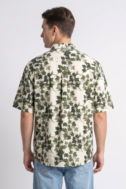 Halfsleeve Printed Regular Fit Shirt