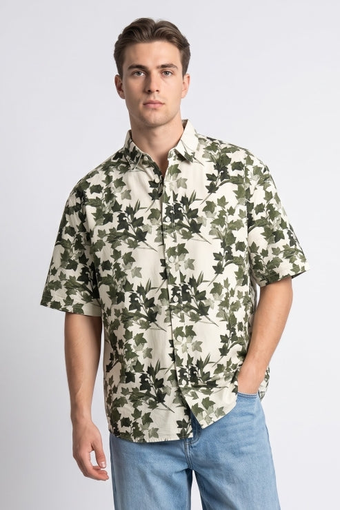 Halfsleeve Printed Regular Fit Shirt
