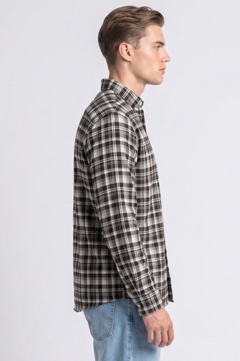 Flannel Check Regular Fit Shirt