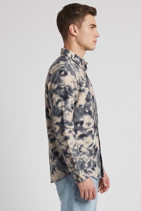Abstract Print Regular Fit Shirt