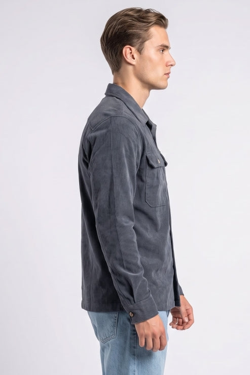 Baby Corduroy Double Pocket Regular Fit Shirt