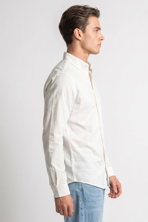 White Regular Fit Shirt