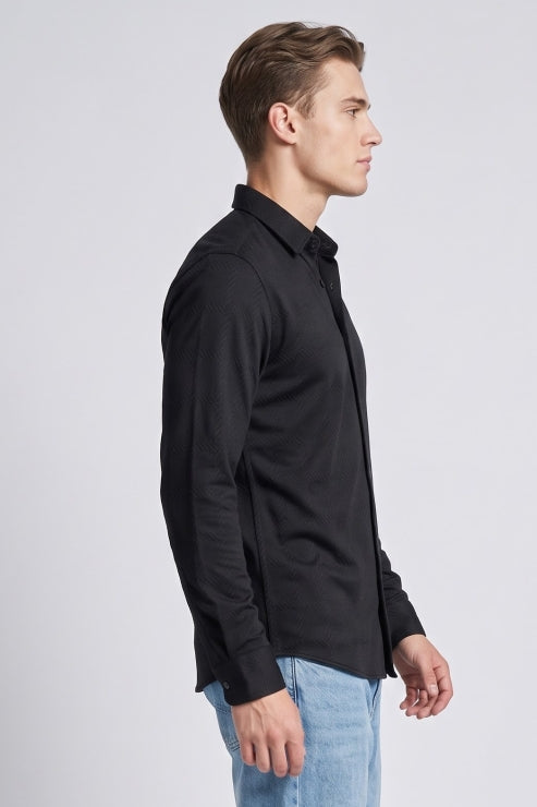 Black Regular Fit Shirt