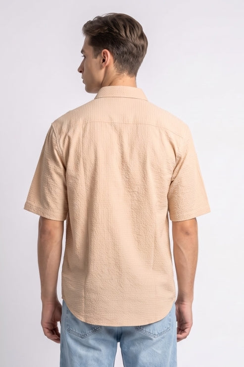 Peach Regular Fit Shirt