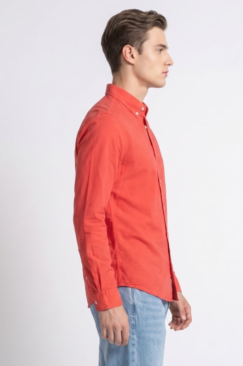 Maroon Regular Fit Shirt