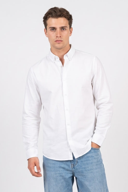 White Regular Fit Shirt