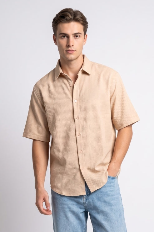 Peach Regular Fit Shirt