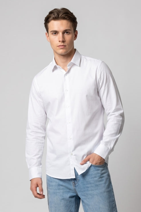 White Regular Fit Shirt