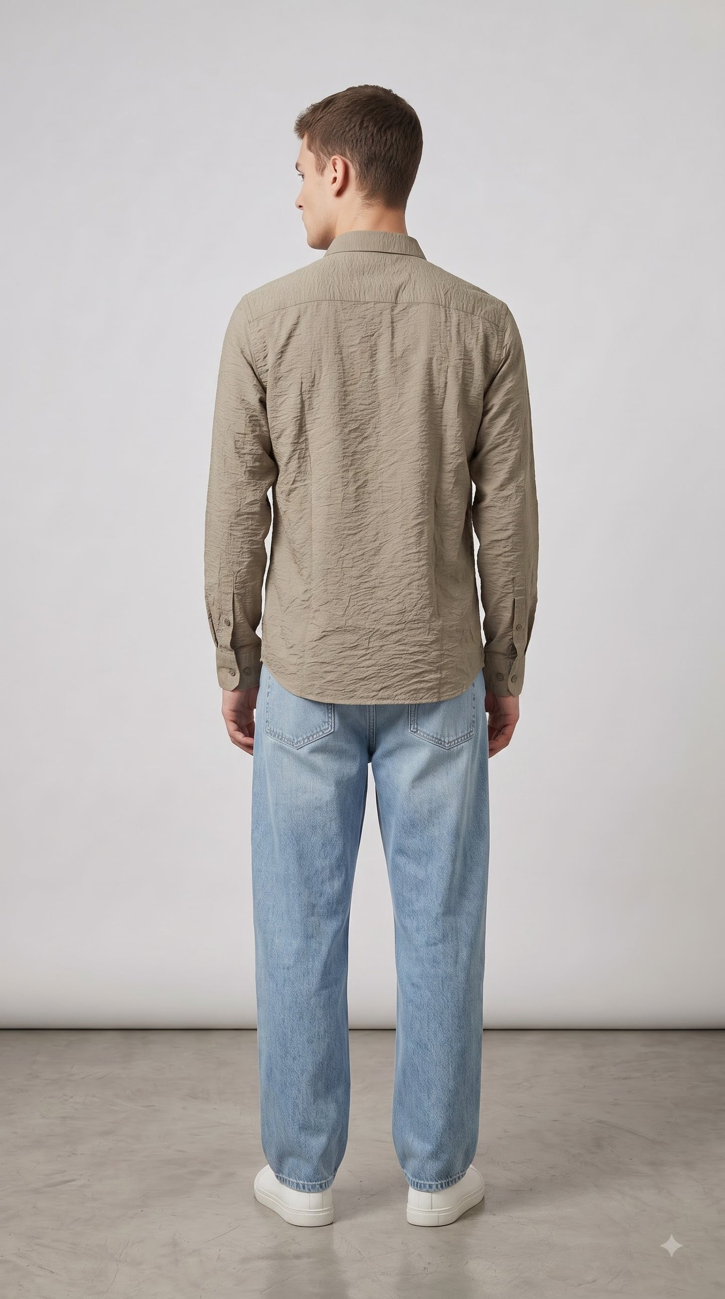 Sand Waffle Regular Fit Shirt