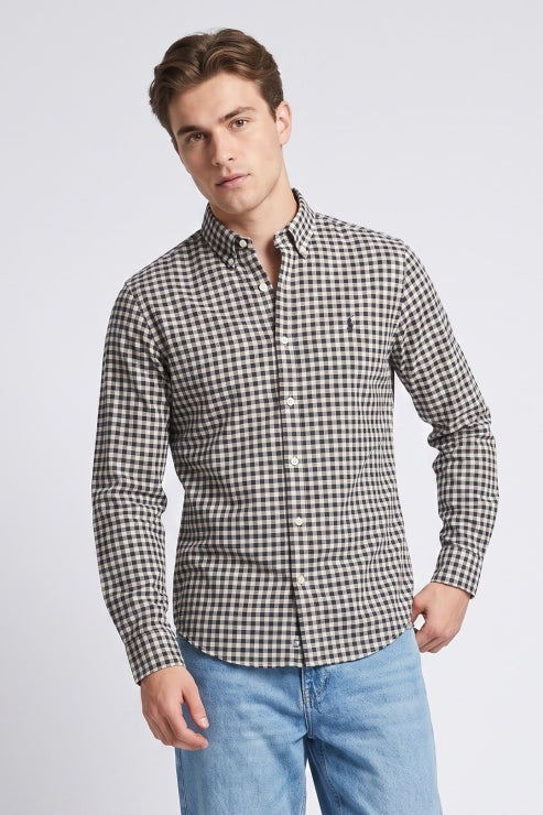 Micro Check Regular Fit Shirt