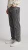 Black Scratched Wash Mom Fit Jean