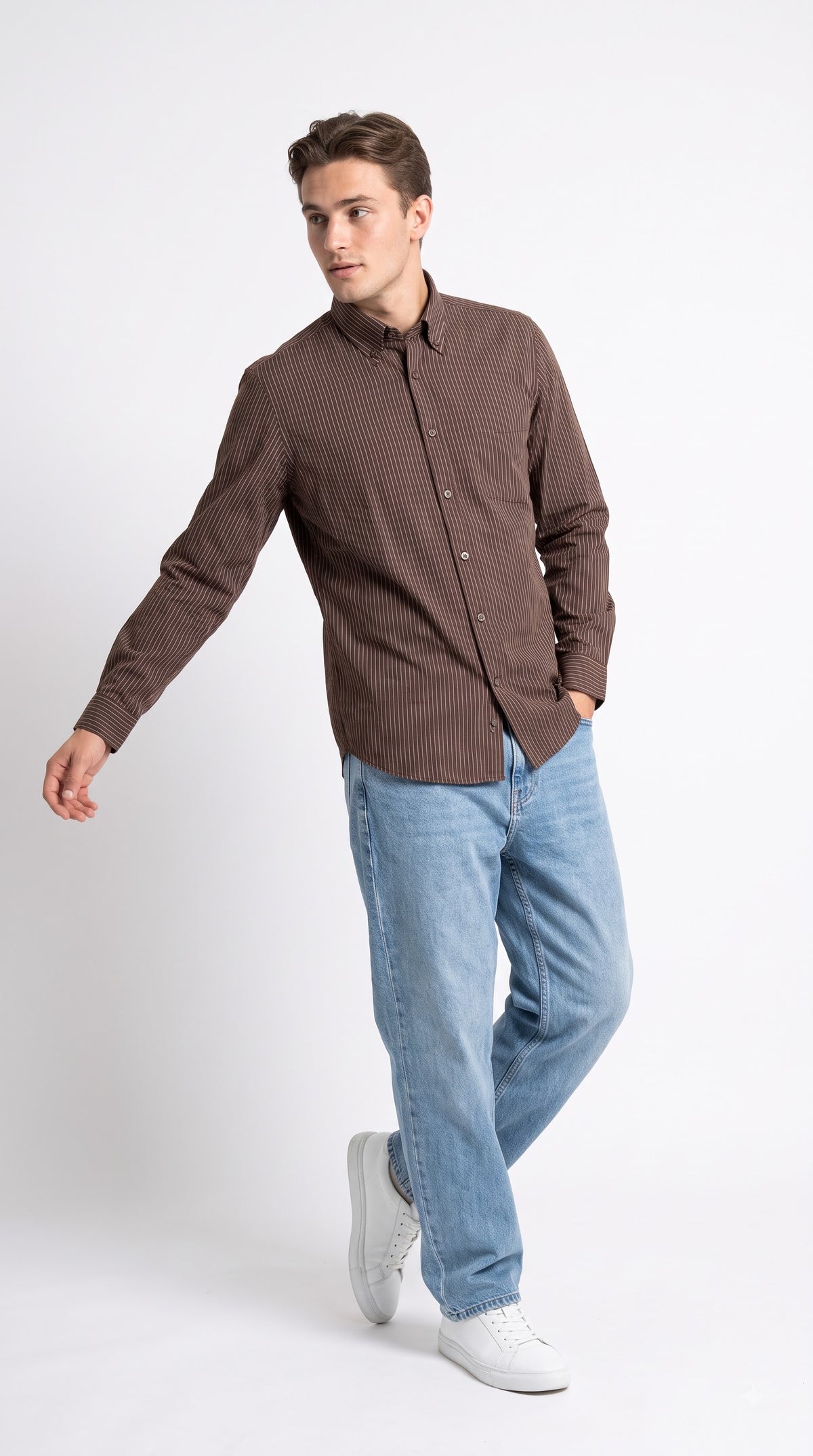 Lining Brown Shirt