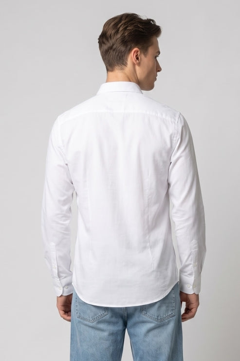 White Regular Fit Shirt