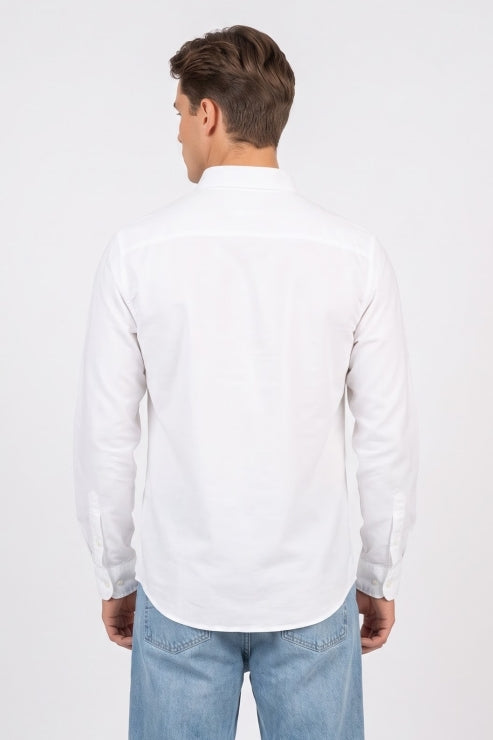 White Regular Fit Shirt