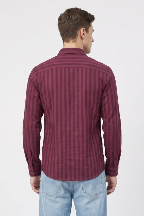 Red Stripe Regular Fit Shirt