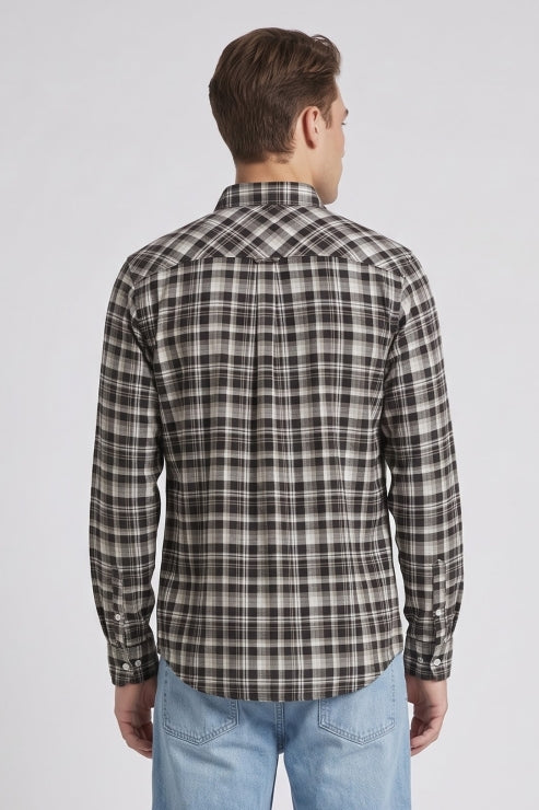Flannel Check Regular Fit Shirt