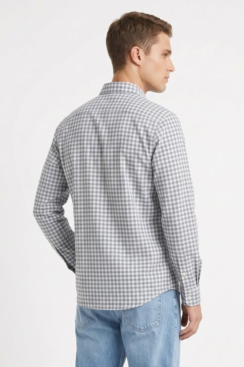 Micro Box Check Regular Fit Shirt