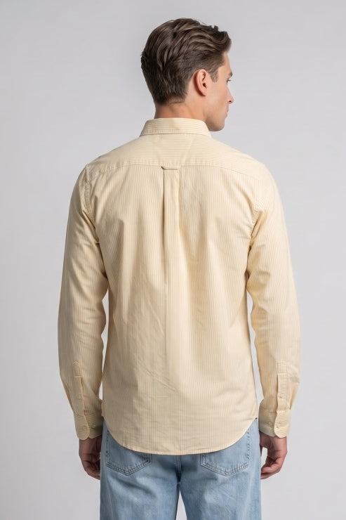 Pale Yellow Regular Fit Shirt