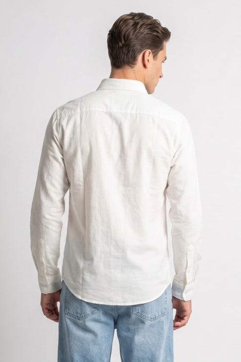 White Regular Fit Shirt