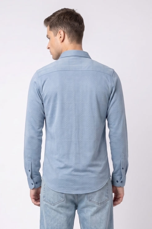 Blue Regular Fit Shirt