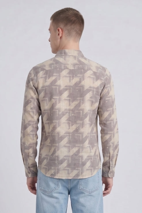 Abstract Print Regular Fit Shirt