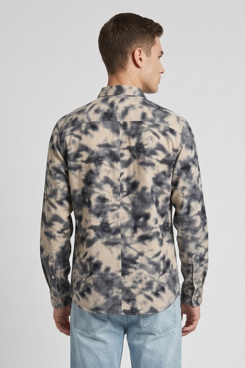 Abstract Print Regular Fit Shirt