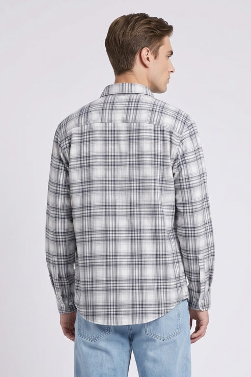 Blue Shade Checks Regular Fit Shirt