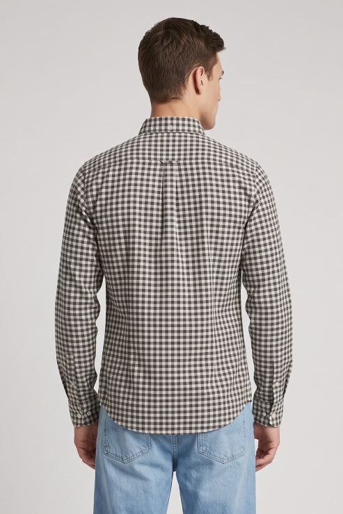 Micro Check Regular Fit Shirt