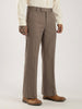 Stone Brown Tailored Bootcut Stretch Trousers