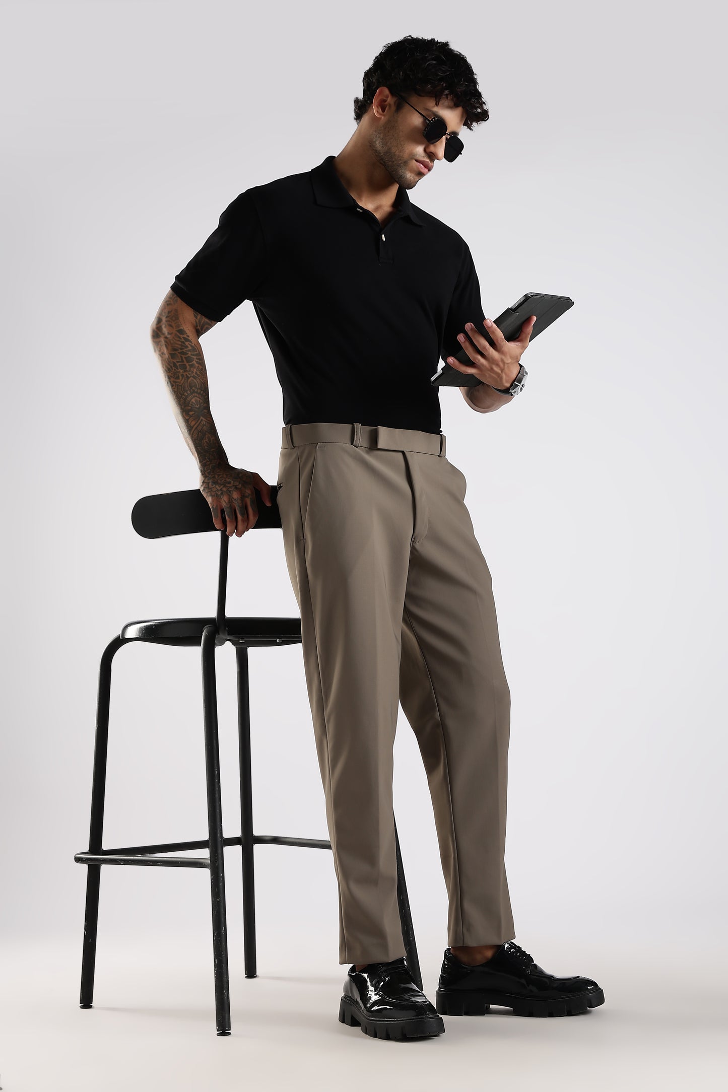 Regular Fit Stone Beige Trouser