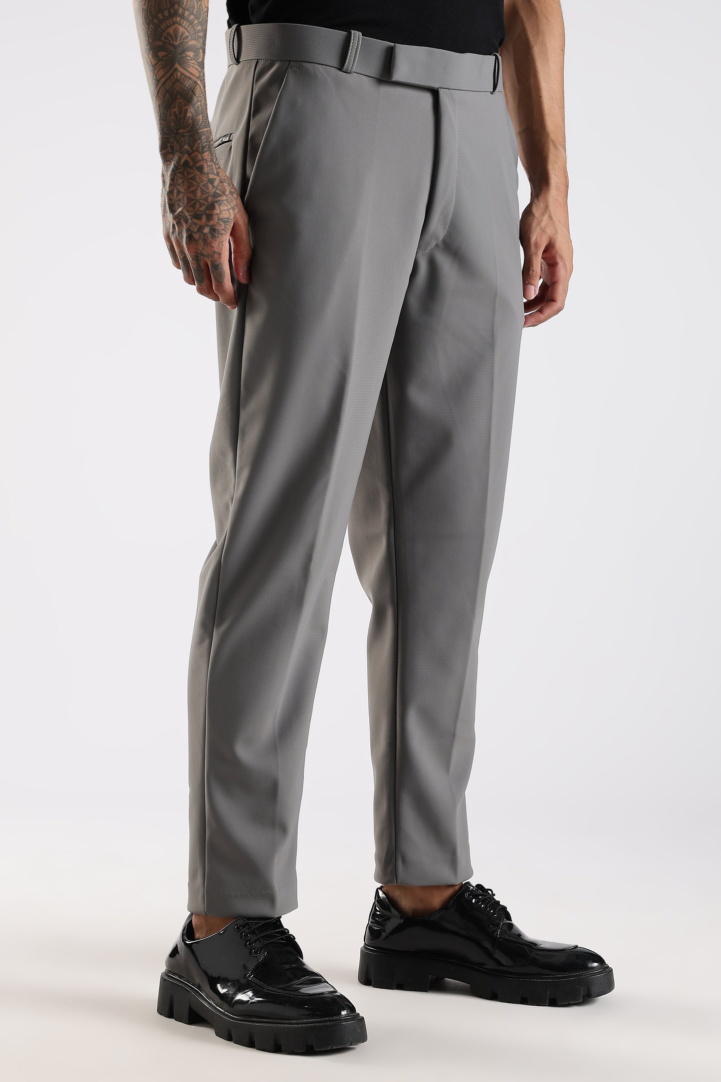 Regular Fit Light Grey Trouser