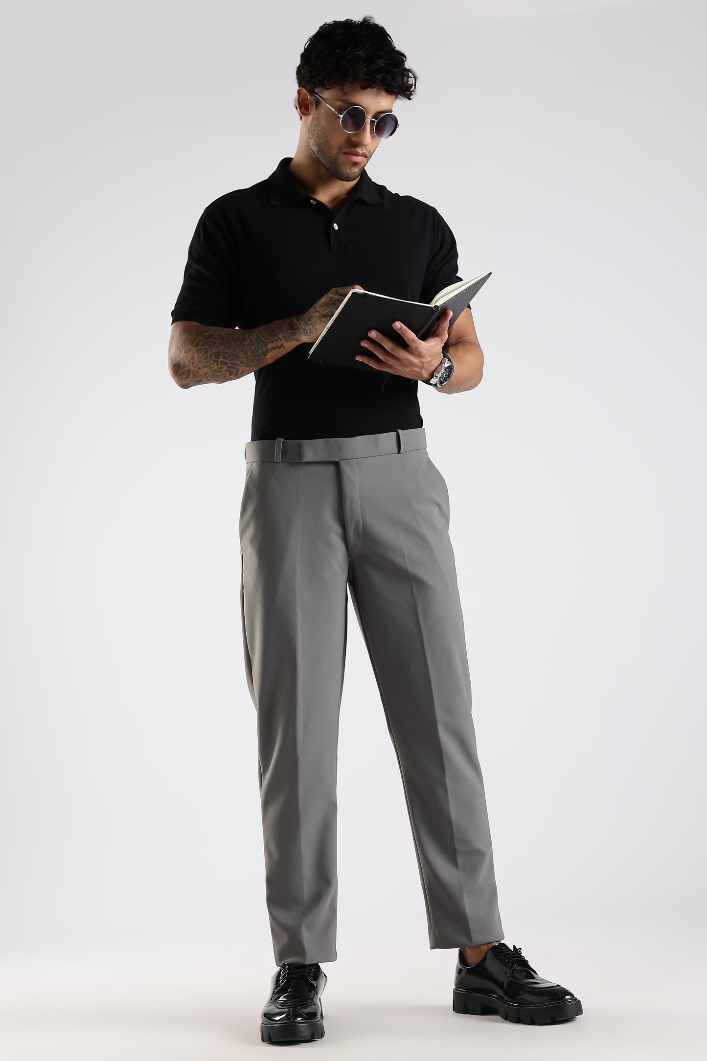 Regular Fit Light Grey Trouser